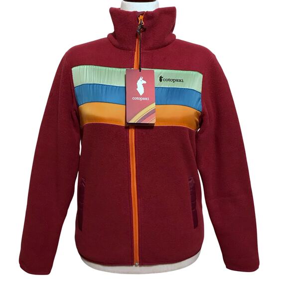 Cotopaxi NWT Red Teca Fleece Full Zip Jacket Women Various - Picture 1 of 12